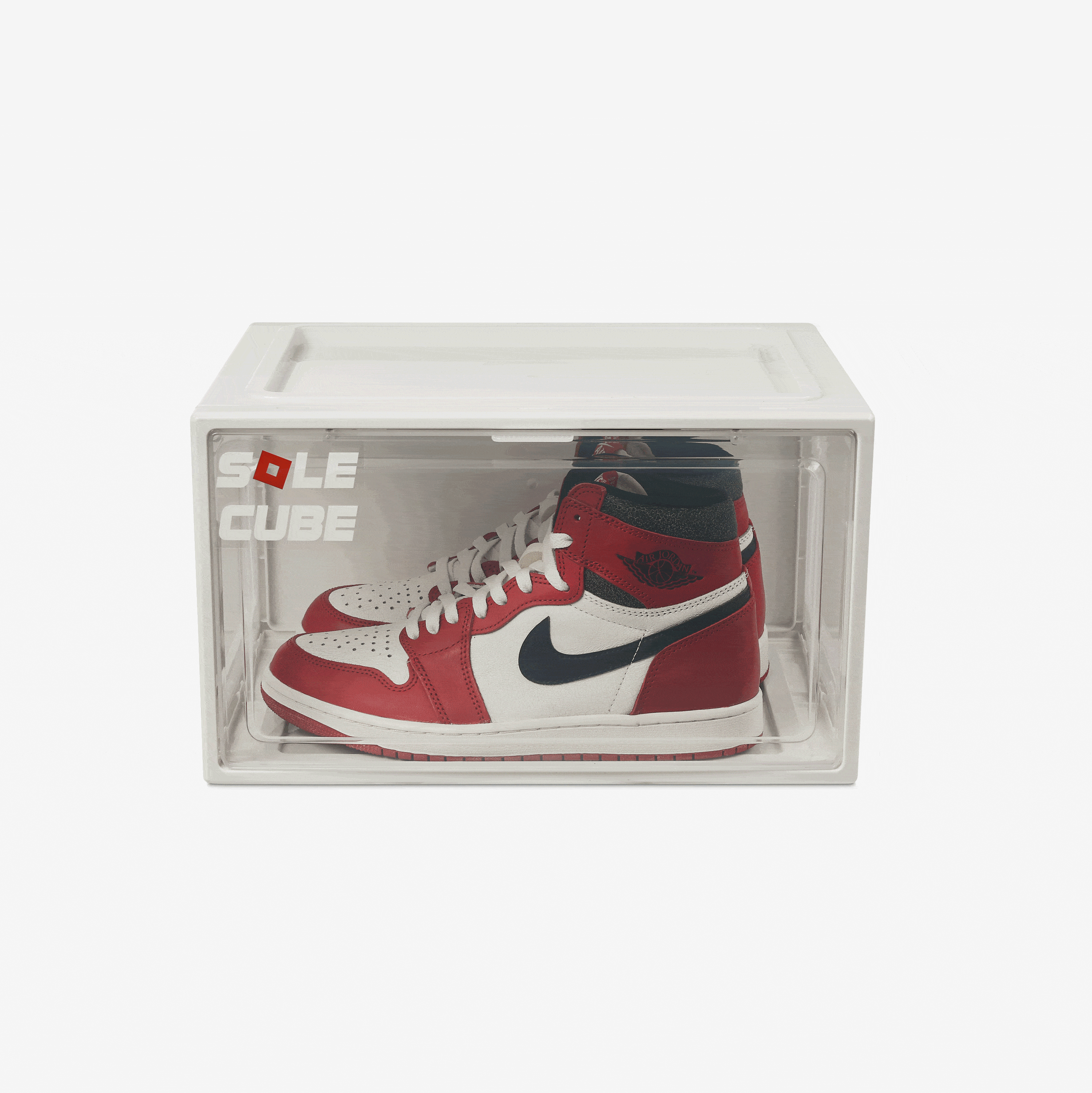 SoleCube - White 'Dropside' Sneaker Display Storage Box