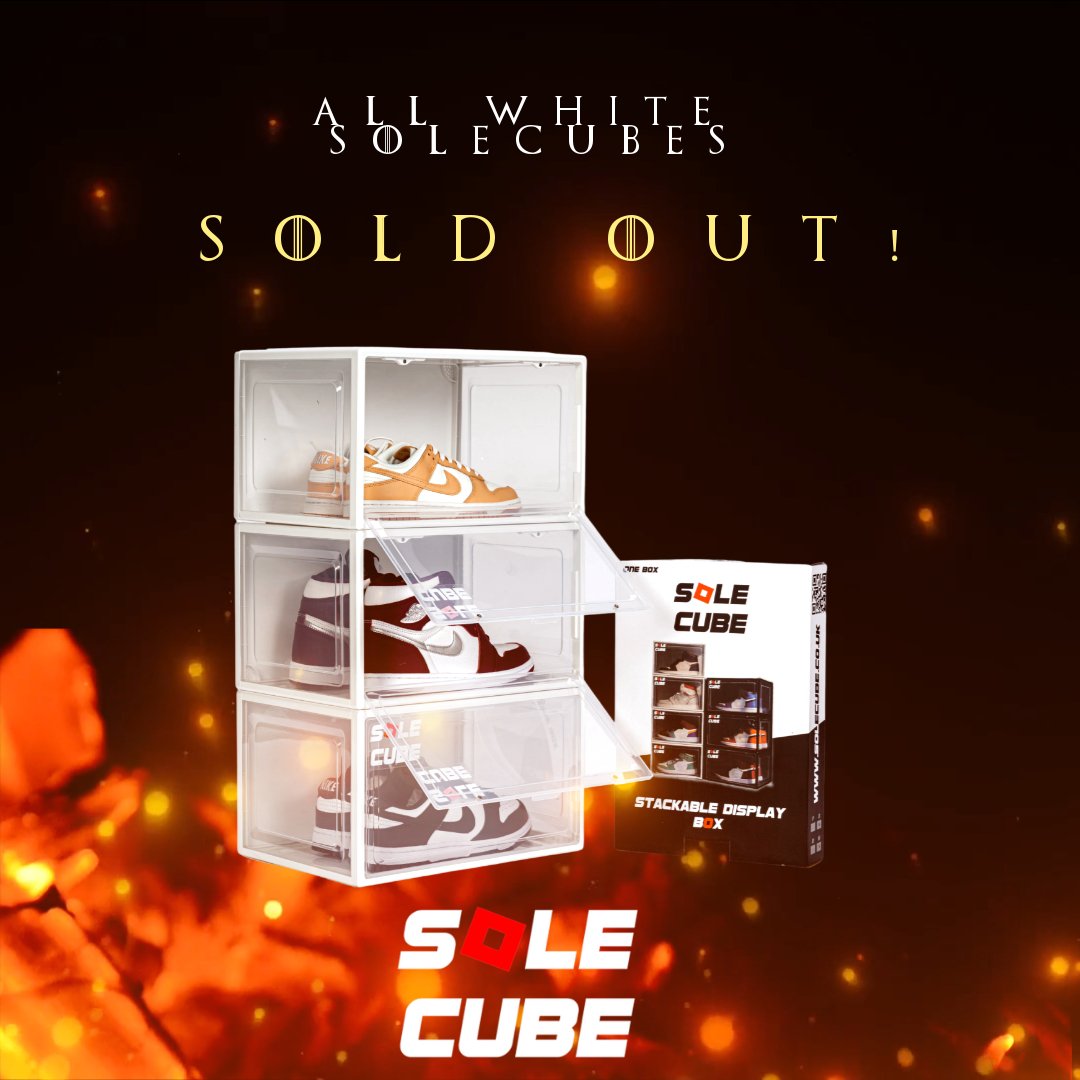 WHITE SHOE STORAGE BOXES NOW SOLD OUT! - SoleCube