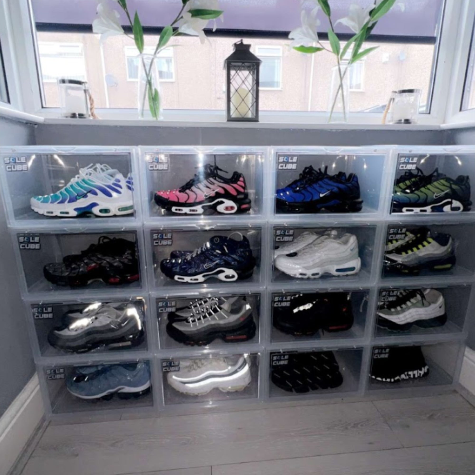 SoleCube | Clear Dropside Shoe Display Storage Box - SoleCube