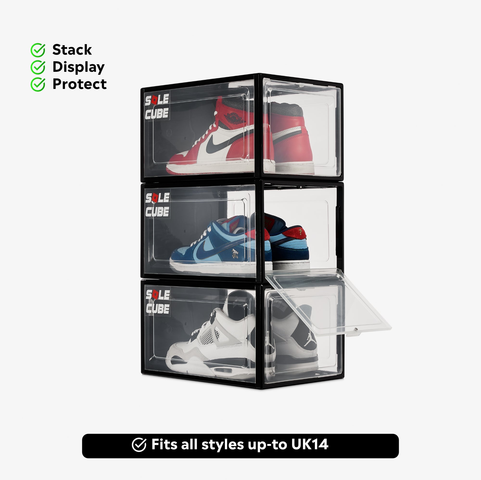 SoleCube Stackable Shoe Display Box - SoleCube