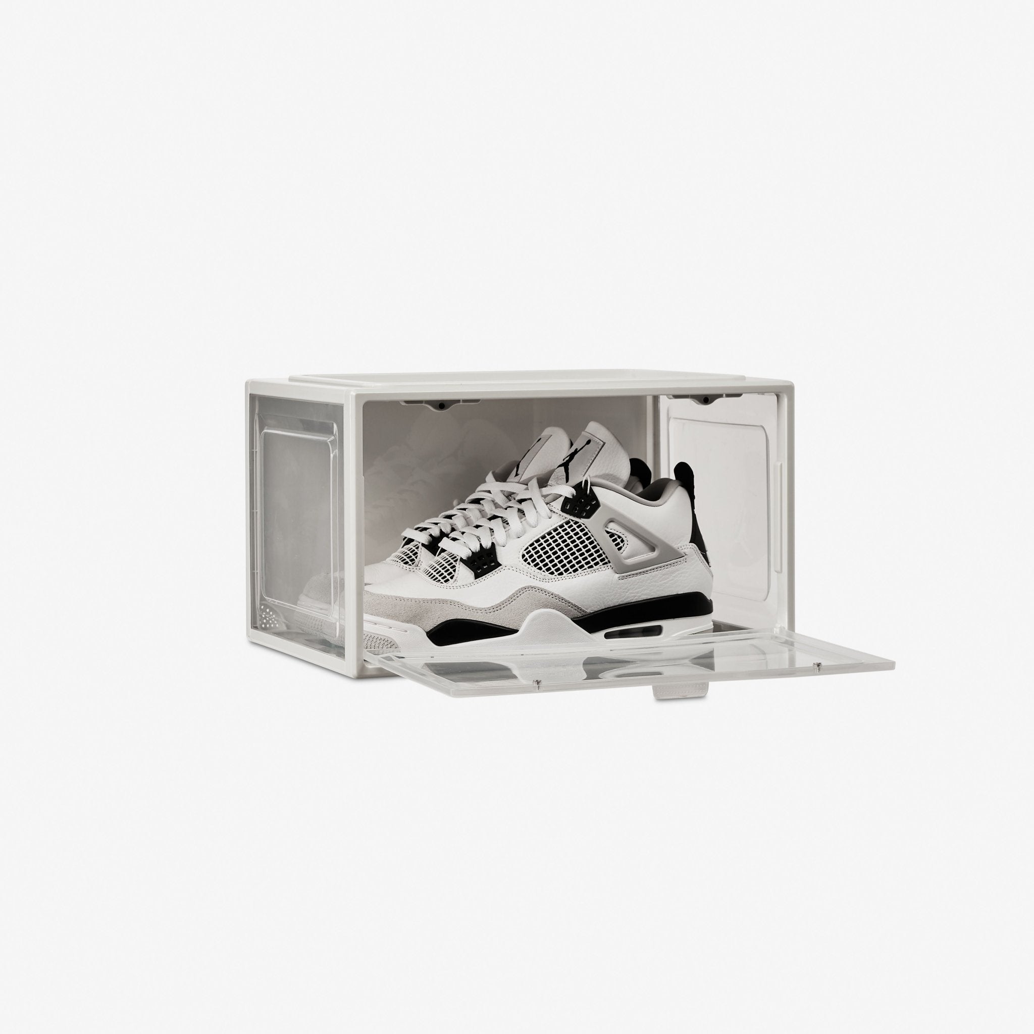 SoleCube | White Dropside Sneaker Display Storage Box - SoleCube